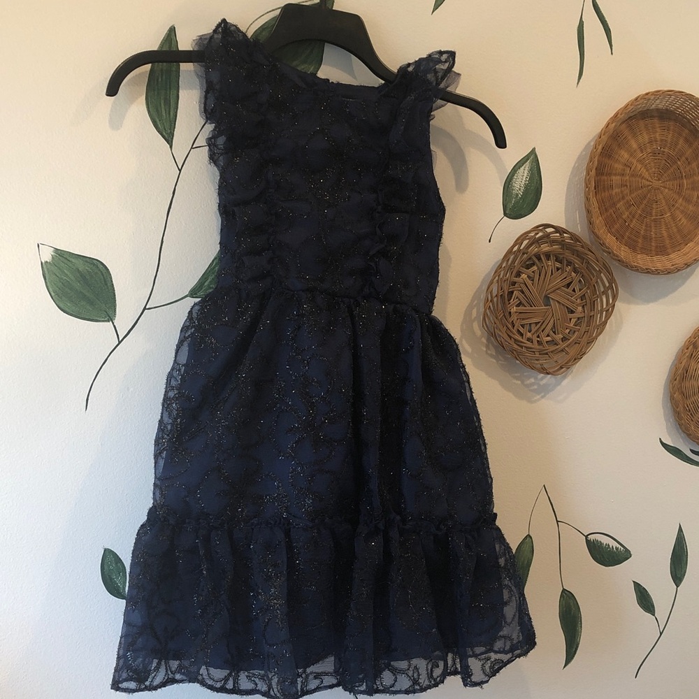 Kensie Girl Sparkling Midnight Blue Formal Dress